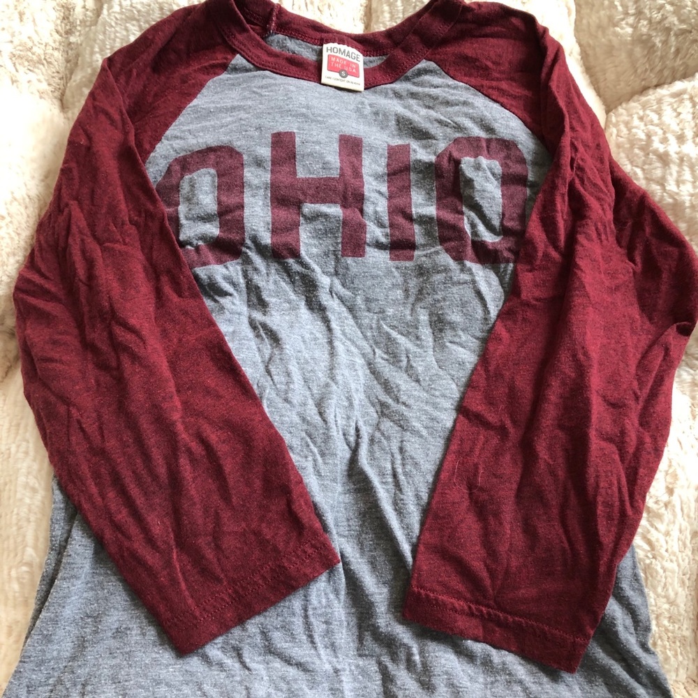 Homage Ohio baseball tee